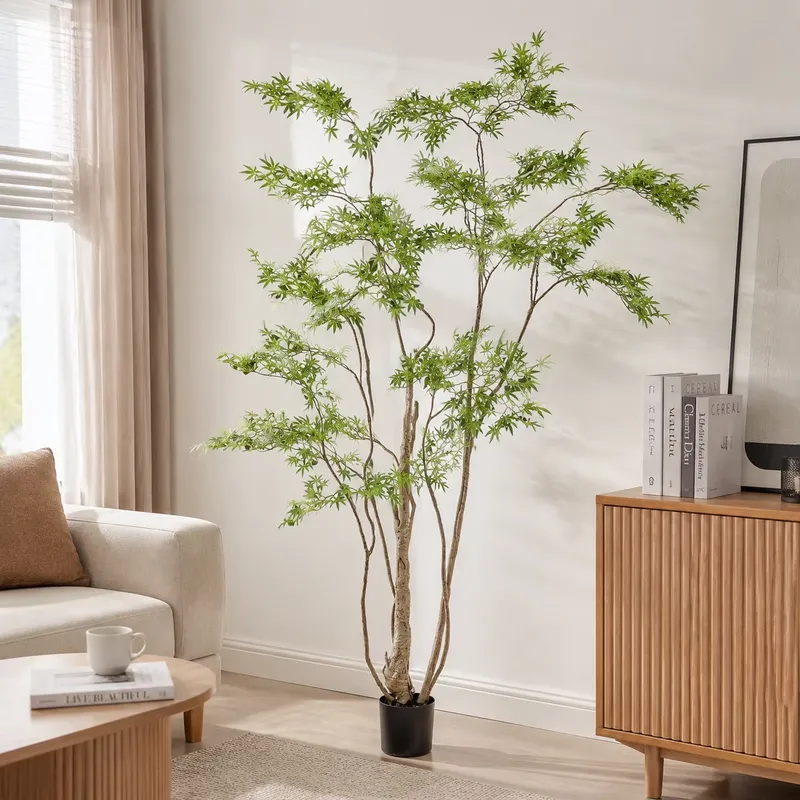 실물 같은 화분에 심은 인조 일본 단풍나무, 주거 및  - Dracaena Marginata 리뷰 및 가격